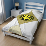 White Ranger Themed Velveteen Soft Blanket