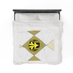 White Ranger Themed Velveteen Soft Blanket