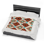 Cultural Two Themed Velveteen Soft Blanket