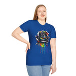 Colorful Drip Rose Softstyle T-Shirt