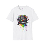 Colorful Drip Rose Softstyle T-Shirt