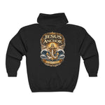 Jesus Is My Anchor Hoodie – Quiet Faith Full‑Zip Sweatshirt