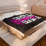 Faith Over Fear Velveteen Plush Blanket — Cozy Inspirational Throw