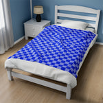 Blue Checkered Soft Blanket