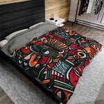 Aztec Themed Velveteen Soft Blanket