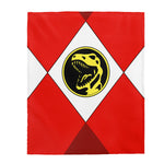 Red Power Ranger Velveteen Gift Blanket