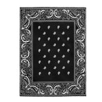 Black Bandana Velveteen Soft Blanket