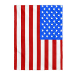 American Flag Themed Velveteen Soft Blanket