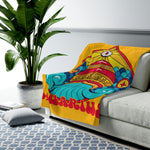 Aquaruis Horoscope Themed Velveteen Soft Blanket
