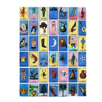 Loteria Themed Velveteen Soft Blanket