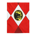 Red Power Ranger Velveteen Gift Blanket