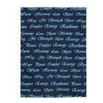 Comfort Word Velveteen Soft Blanket